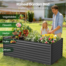 Load image into Gallery viewer, GVDV Raised Garden Bed 6x3x2ft Outdoor, Metal Raised Bed Kit for Backyard, Deep Root Planter Box for Gardening Vegetables, Fruits, Flowers, Rust-Proof, Easy Assembly