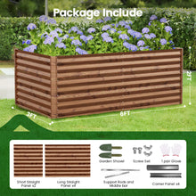 Load image into Gallery viewer, GVDV Raised Garden Bed 6x3x2ft Outdoor, Metal Raised Bed Kit for Backyard, Deep Root Planter Box for Gardening Vegetables, Fruits, Flowers, Rust-Proof, Easy Assembly