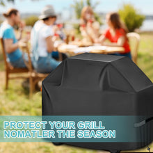 Load image into Gallery viewer, GVDV Grill Cover, 58 inch BBQ Gas Grill Cover for Outdoor Grill, Adjustable Barbecue Cover Waterproof, Rip-Proof, Anti-UV, Fade Resistant