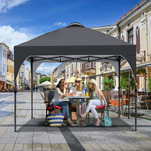 Load image into Gallery viewer, GVDV 10x10 Pop Up Canopy Tent, Instant Straight Leg Canopy, Outdoor Shading Shelter, Black