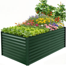 Load image into Gallery viewer, GVDV Raised Garden Bed 6x3x2ft Outdoor, Metal Raised Bed Kit for Backyard, Deep Root Planter Box for Gardening Vegetables, Fruits, Flowers, Rust-Proof, Easy Assembly
