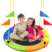 Load image into Gallery viewer, GVDV 40" Saucer Swing 750Lb Capacity, Waterproof Oxford Tree Swing for Kids Gift, Indoor and Outdoor Use in Backyard or Playground
