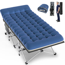 Load image into Gallery viewer, GVDV Folding XXL Camping Cot with 2 Sided Comfort Mattress, 78"x32" Portable Folding Bed for Adults, Extra Wide Sleeping Bed for Camp Office Nap Beach Travel
