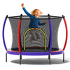 GVDV 55" Toddler Trampoline for Kids, Kids Trampoline with Enclosure Net and Balls