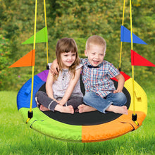 Load image into Gallery viewer, GVDV 40" Saucer Swing 750Lb Capacity, Waterproof Oxford Tree Swing for Kids Gift, Indoor and Outdoor Use in Backyard or Playground
