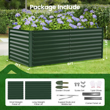 Load image into Gallery viewer, GVDV Raised Garden Bed 6x3x2ft Outdoor, Metal Raised Bed Kit for Backyard, Deep Root Planter Box for Gardening Vegetables, Fruits, Flowers, Rust-Proof, Easy Assembly
