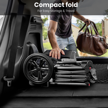 Load image into Gallery viewer, GVDV Wagon Stroller for Kids, 3-in-1 Collapsible Double Stroller Wagon for Toddlers with Removable Canopy, 5-Point Harness, Pull &amp; Push Handle and All-Terrain Beach Wheels, Gray
