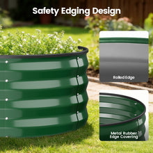 Load image into Gallery viewer, GVDV Raised Garden Bed Outdoor, 8x2x1ft Backyard Large Metal Raised Bed with Garden Trelli &amp; Plant Markers, Planter Raised Garden Bed for Vegetables, Flower, Herbs - Green
