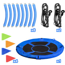 Load image into Gallery viewer, GVDV 40" Saucer Swing 750Lb Capacity, Waterproof Oxford Tree Swing for Kids, Outdoor Swing Use in Backyard or Playground (Blue)
