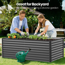 Load image into Gallery viewer, GVDV Raised Garden Bed 6x3x2ft Outdoor, Metal Raised Bed Kit for Backyard, Deep Root Planter Box for Gardening Vegetables, Fruits, Flowers, Rust-Proof, Easy Assembly
