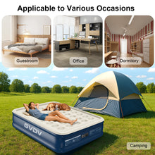 Load image into Gallery viewer, VDV 18" Queen Air Mattress with Built-in Pump, Raised Inflatable Air Bed for Guests &amp; Home, Comfortable Blow-up Mattress, Upgraded 4-Chamber Design, Supports up to 660 lbs
