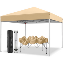 Load image into Gallery viewer, GVDV 10 ft x 10 ft Easy Pop up Outdoor Canopy Tent, Straight Legs Instant Canopy for Outside with Carrying Bag
