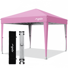 Load image into Gallery viewer, GVDV 10x10 Pop Up Canopy Tent, Outdoor Ez Up Gazebo One Person Set up,Shade for Commercial Event Camping Beach, Pink
