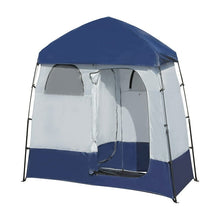 Load image into Gallery viewer, GVDV Camping Shower Tent Oversize Space Privacy Tent Portable Outdoor Shower Tents for Camping with Floor Changing Tent Dressing Room Easy Set Up Shower Privacy Shelter 2 Rooms Toilet Tent
