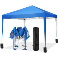 Load image into Gallery viewer, GVDV Canopy Tent, 10' x 10' Instant Slant Leg Pop-up Commercial Canopy, Outdoor Shading Shelter, Blue
