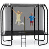 GVDV Trampoline for kids, 7 x 10 FT Rectangle Outdoor Trampoline with Safety Enclosure Net