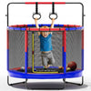 GVDV Trampoline for Kids, 60" Toddler Mini Trampoline with Enclosure Net, Basketball Hoop